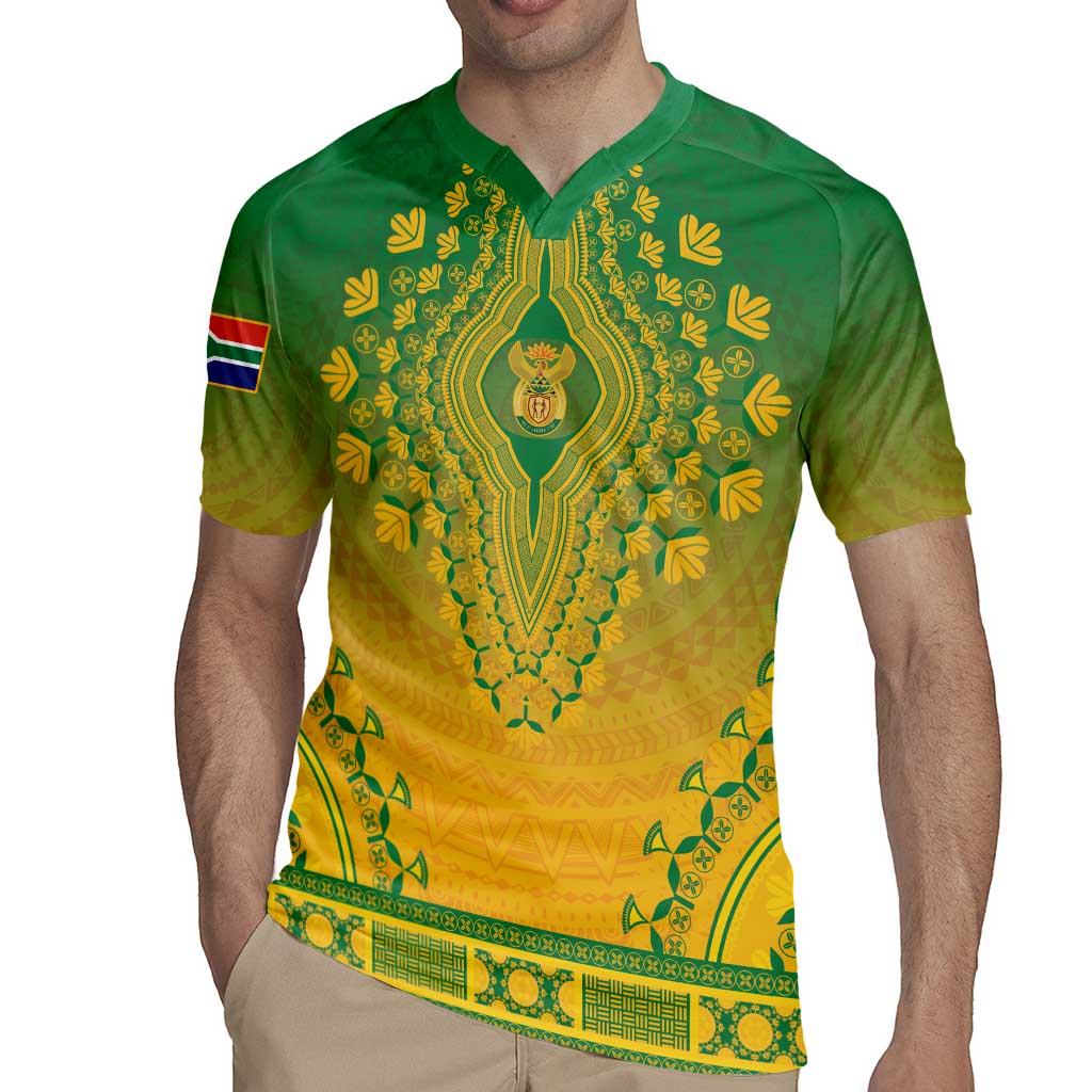 Personalized South Africa African Dashiki Rugby Jersey - Wonder Print Shop