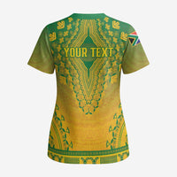 Personalized South Africa African Dashiki Scrub Top - Wonder Print Shop