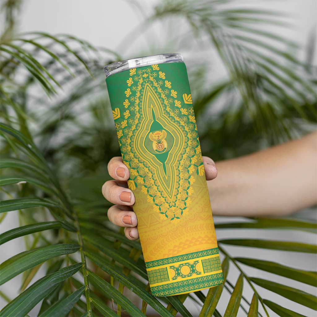 Personalized South Africa African Dashiki Skinny Tumbler - Wonder Print Shop