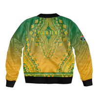 Personalized South Africa African Dashiki Sleeve Zip Bomber Jacket - Wonder Print Shop