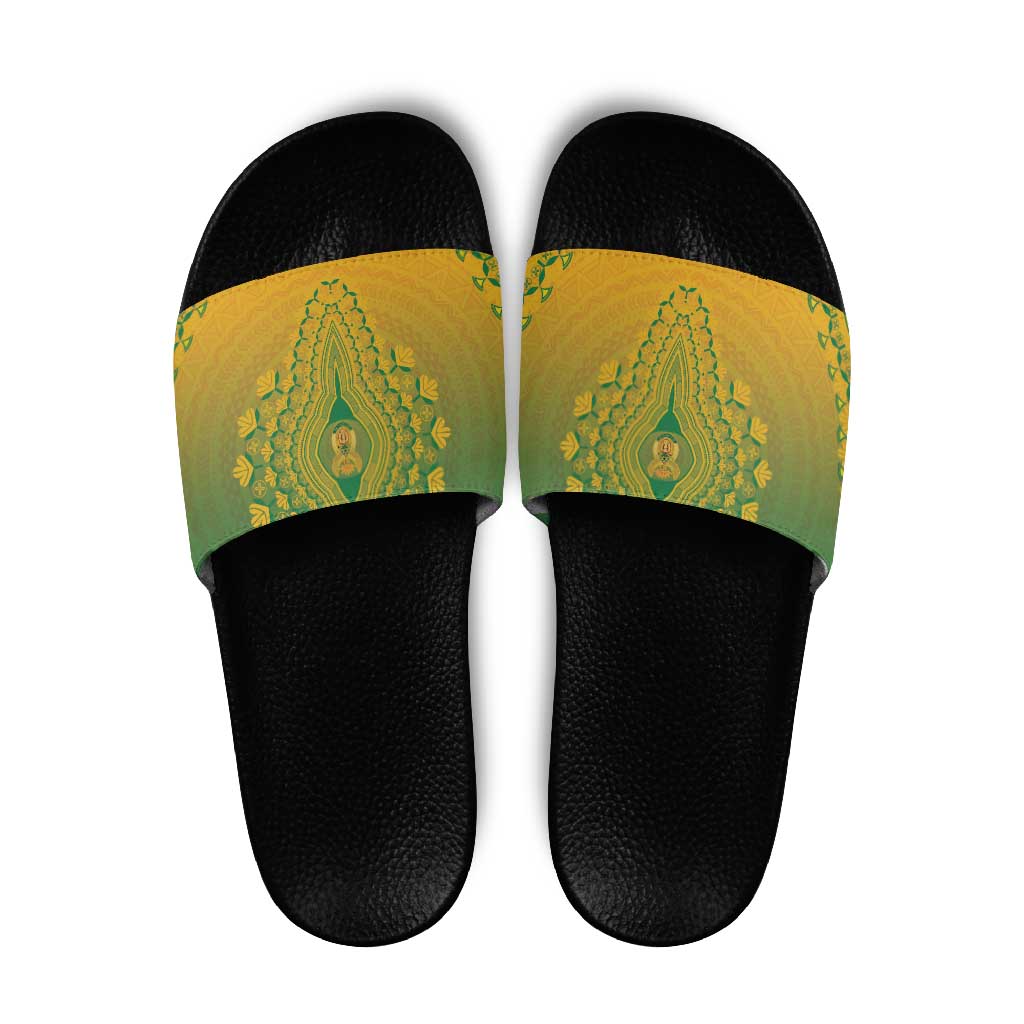 South Africa African Dashiki Slide Sandals - Wonder Print Shop