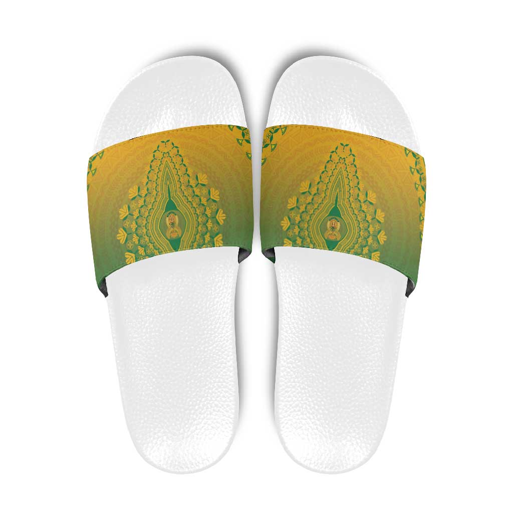 South Africa African Dashiki Slide Sandals - Wonder Print Shop