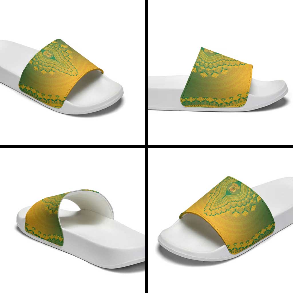 South Africa African Dashiki Slide Sandals - Wonder Print Shop