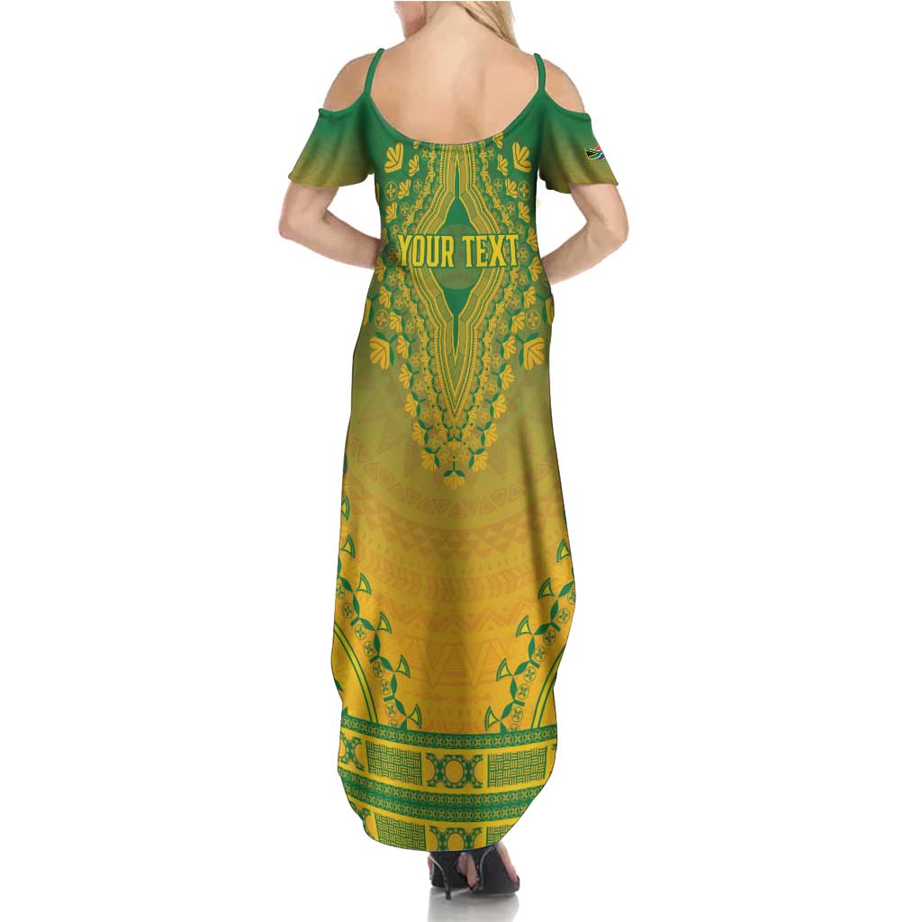 Personalized South Africa African Dashiki Summer Maxi Dress - Wonder Print Shop