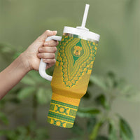 Personalized South Africa African Dashiki Tumbler With Handle - Wonder Print Shop