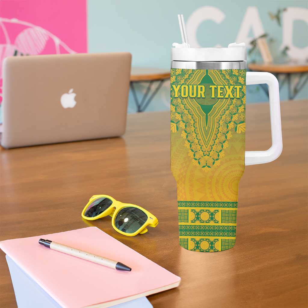 Personalized South Africa African Dashiki Tumbler With Handle - Wonder Print Shop