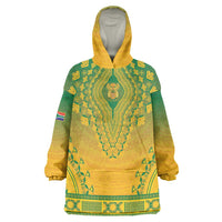 Personalized South Africa African Dashiki Wearable Blanket Hoodie - Wonder Print Shop