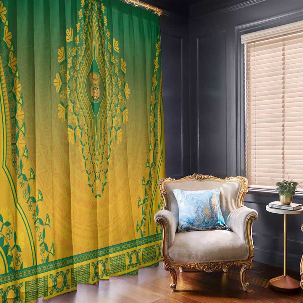 South Africa African Dashiki Window Curtain - Wonder Print Shop