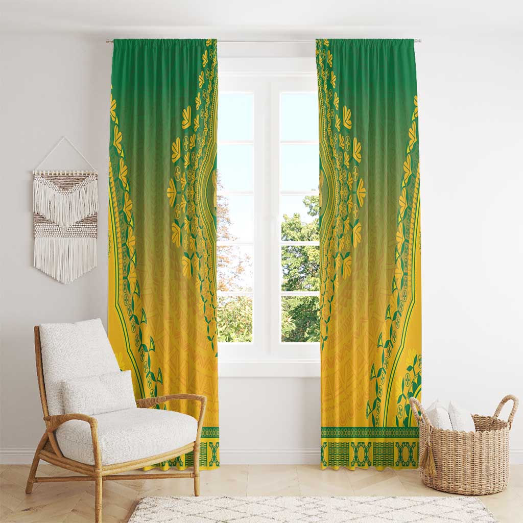South Africa African Dashiki Window Curtain - Wonder Print Shop