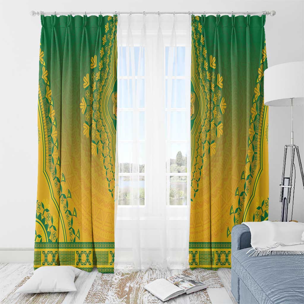 South Africa African Dashiki Window Curtain - Wonder Print Shop