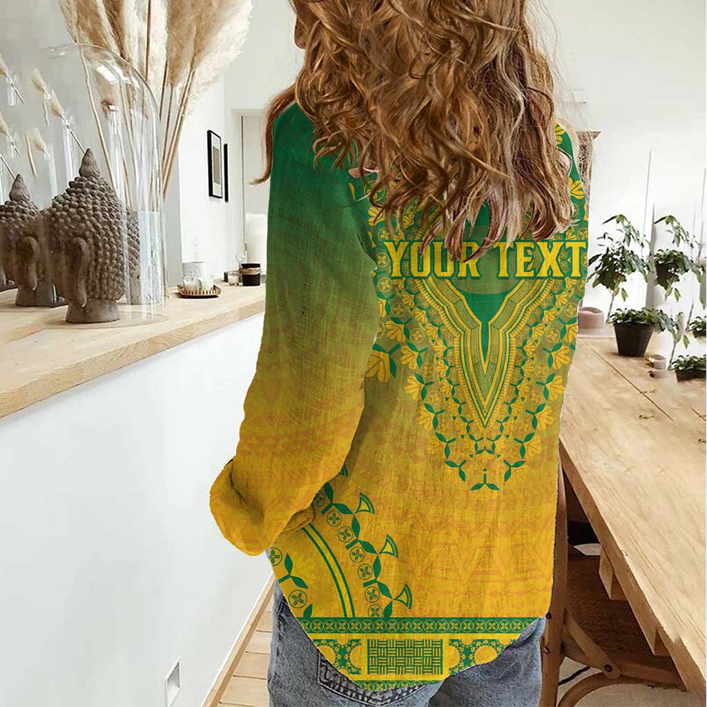 Personalized South Africa African Dashiki Women Casual Shirt - Wonder Print Shop