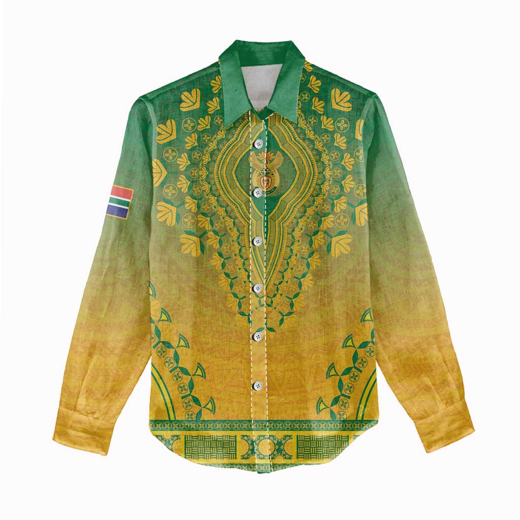 Personalized South Africa African Dashiki Women Casual Shirt - Wonder Print Shop