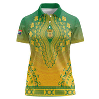 Personalized South Africa African Dashiki Women Polo Shirt - Wonder Print Shop