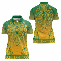 Personalized South Africa African Dashiki Women Polo Shirt - Wonder Print Shop