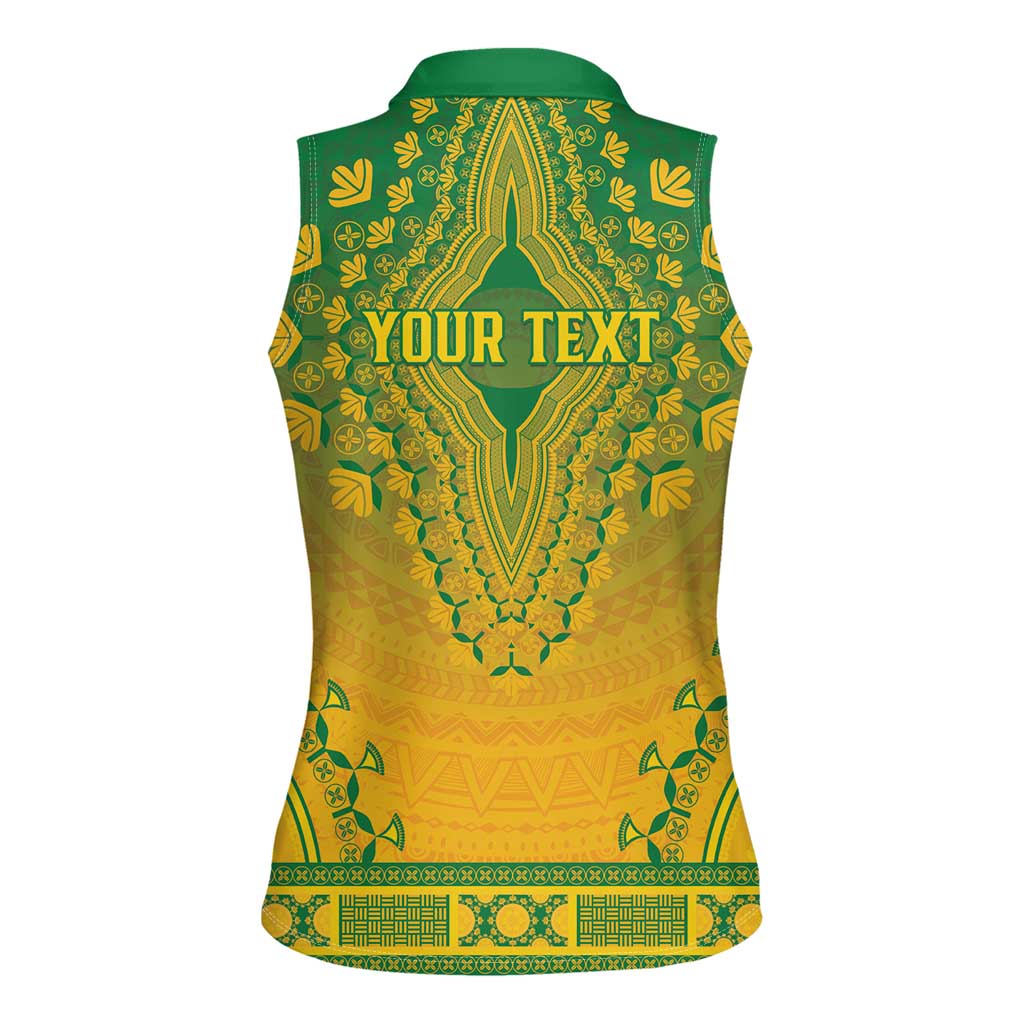 Personalized South Africa African Dashiki Women Sleeveless Polo Shirt - Wonder Print Shop