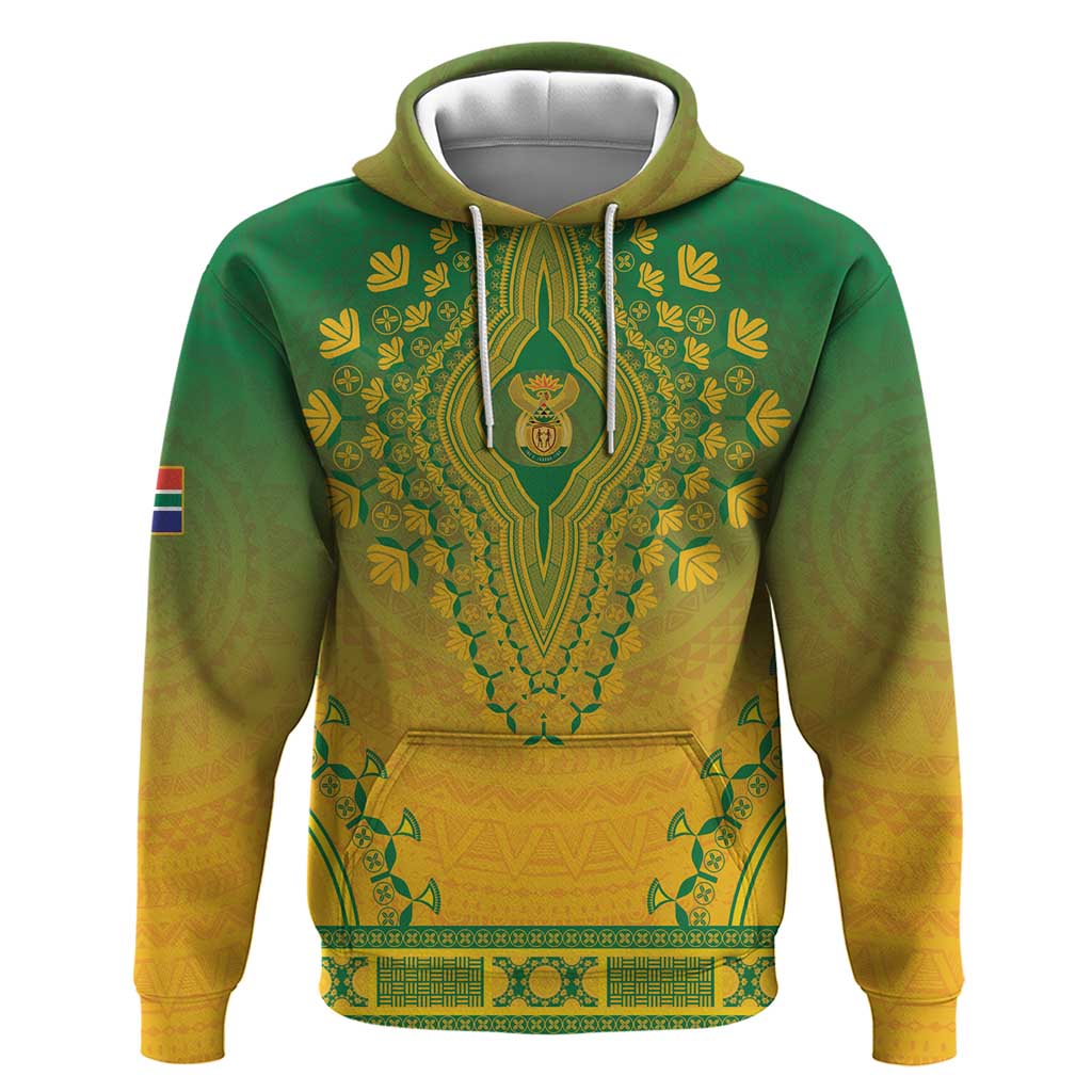Personalized South Africa African Dashiki Zip Hoodie - Wonder Print Shop