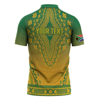 Personalized South Africa African Dashiki Zipper Polo Shirt - Wonder Print Shop