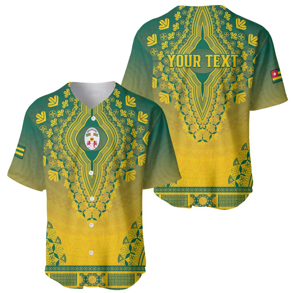 Personalized Togo African Dashiki Baseball Jersey - Wonder Print Shop