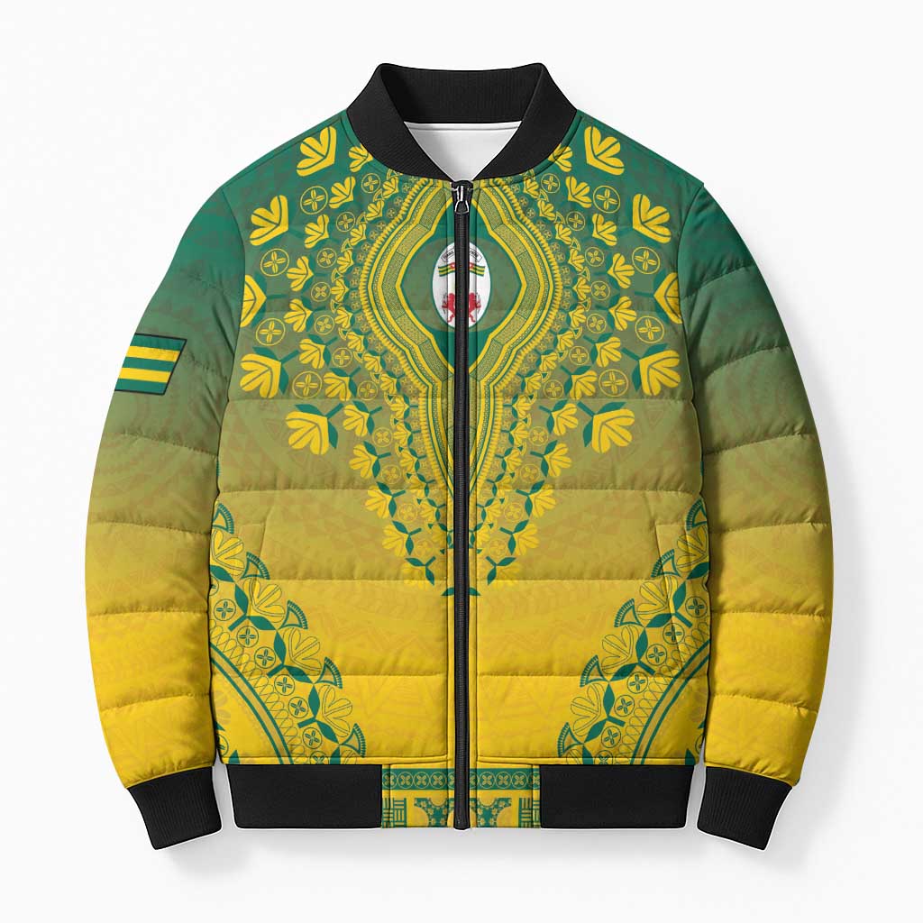 Personalized Togo African Dashiki Bomber Puffer Jacket - Wonder Print Shop