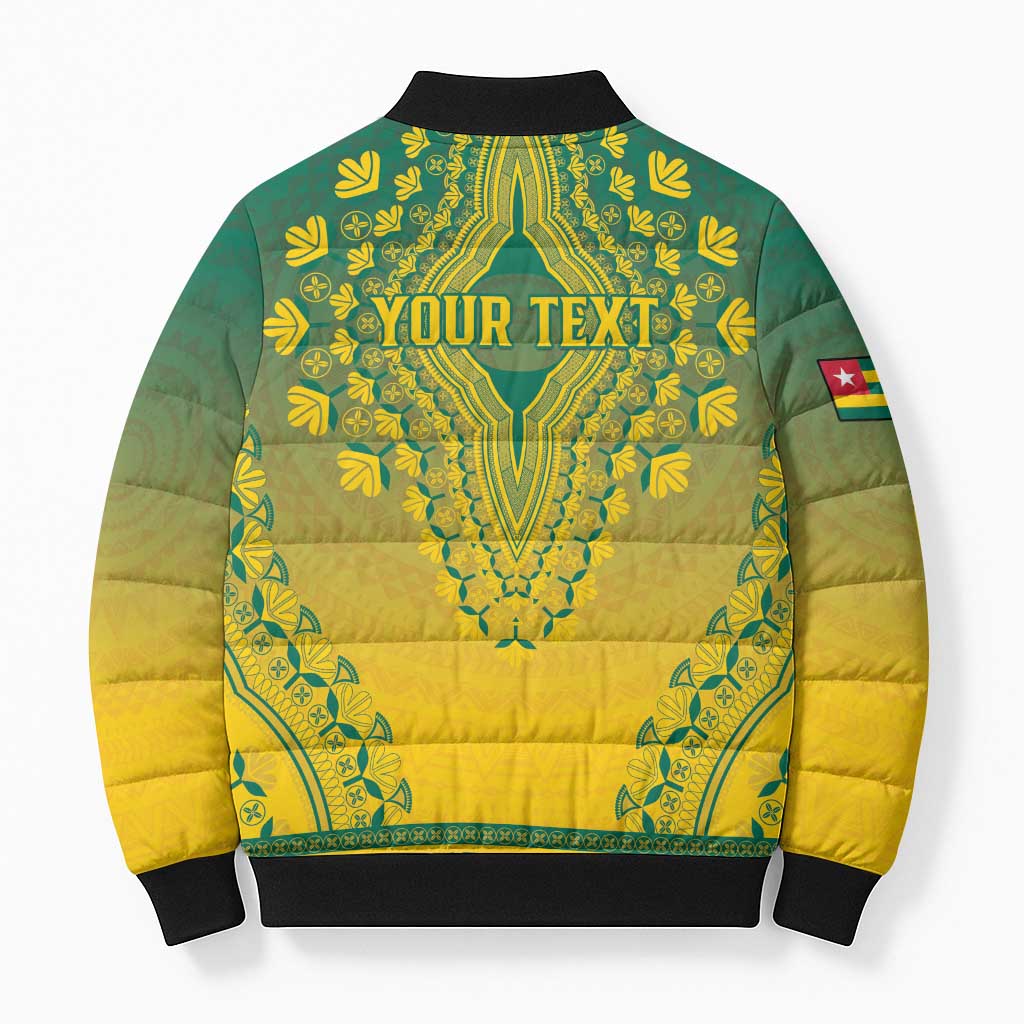 Personalized Togo African Dashiki Bomber Puffer Jacket - Wonder Print Shop