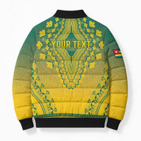 Personalized Togo African Dashiki Bomber Puffer Jacket - Wonder Print Shop