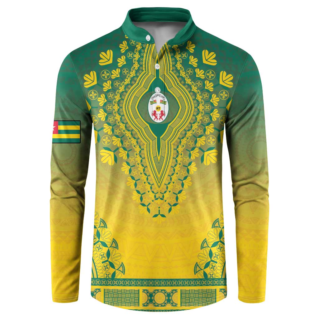 Personalized Togo African Dashiki Button Sweatshirt - Wonder Print Shop