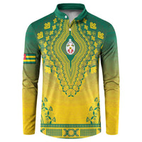 Personalized Togo African Dashiki Button Sweatshirt - Wonder Print Shop