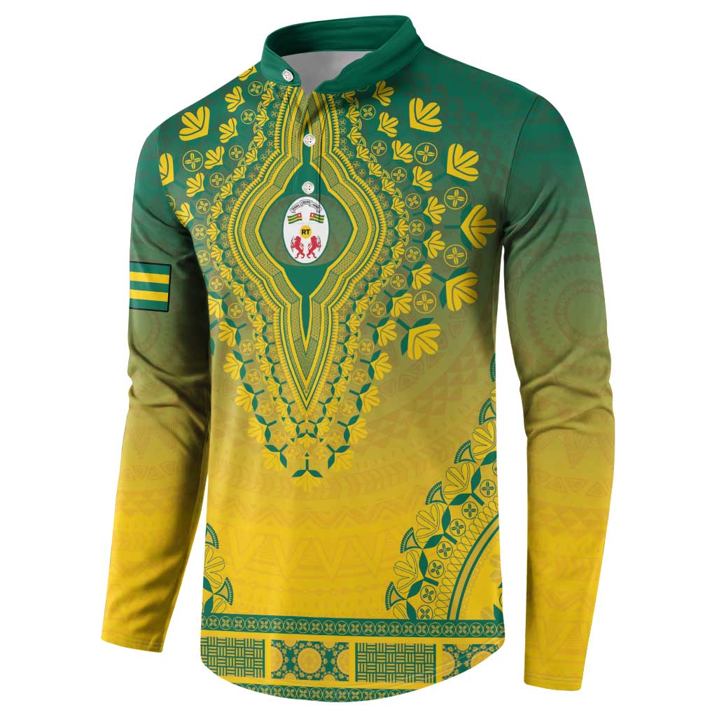 Personalized Togo African Dashiki Button Sweatshirt - Wonder Print Shop