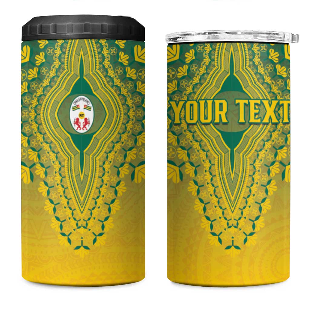 Personalized Togo African Dashiki 4 in 1 Can Cooler Tumbler - Wonder Print Shop