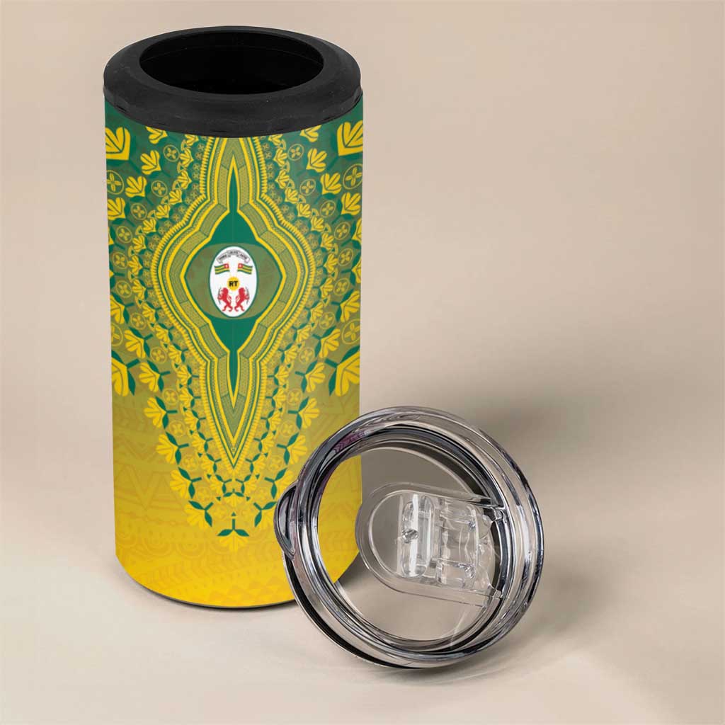 Personalized Togo African Dashiki 4 in 1 Can Cooler Tumbler - Wonder Print Shop