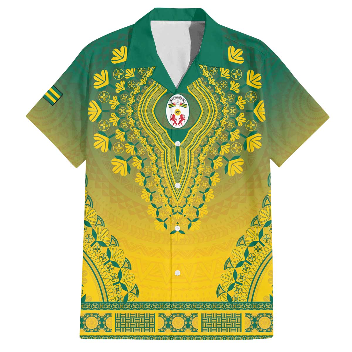 Personalized Togo African Dashiki Family Matching Off The Shoulder Long Sleeve Dress and Hawaiian Shirt - Wonder Print Shop