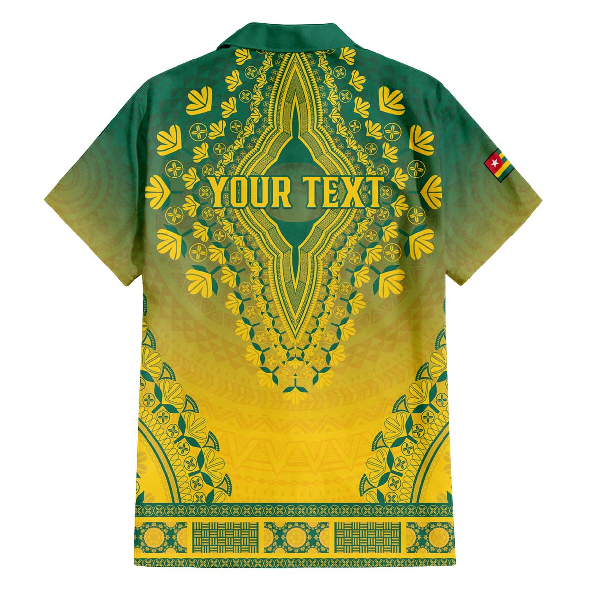 Personalized Togo African Dashiki Family Matching Off The Shoulder Long Sleeve Dress and Hawaiian Shirt - Wonder Print Shop