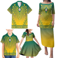 Personalized Togo African Dashiki Family Matching Puletasi and Hawaiian Shirt - Wonder Print Shop