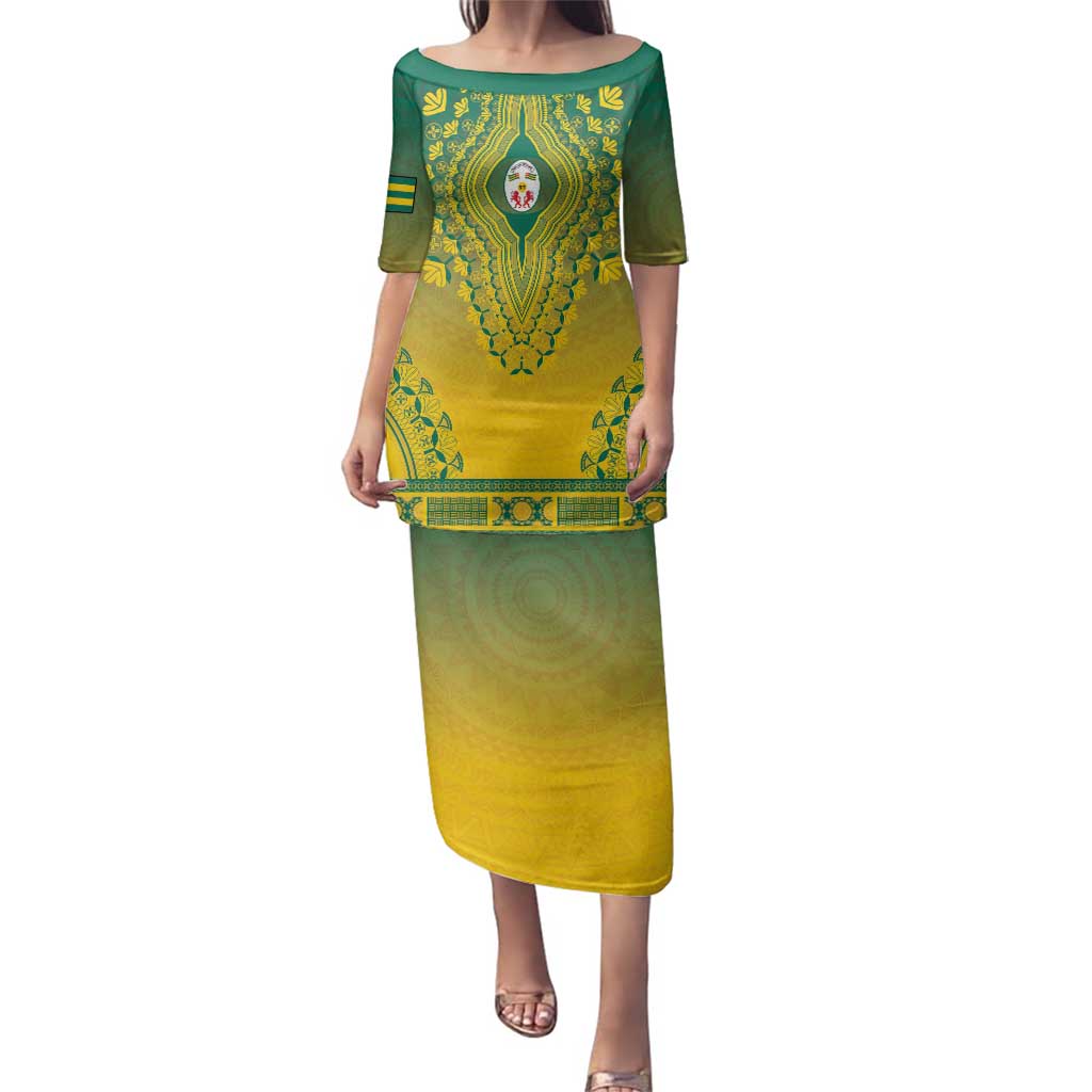 Personalized Togo African Dashiki Family Matching Puletasi and Hawaiian Shirt - Wonder Print Shop