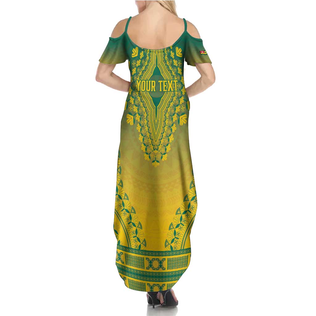 Personalized Togo African Dashiki Family Matching Summer Maxi Dress and Hawaiian Shirt - Wonder Print Shop
