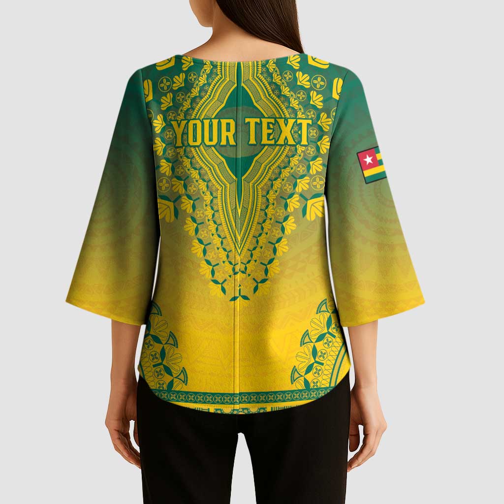 Personalized Togo African Dashiki Kimono Sleeve Blouse - Wonder Print Shop