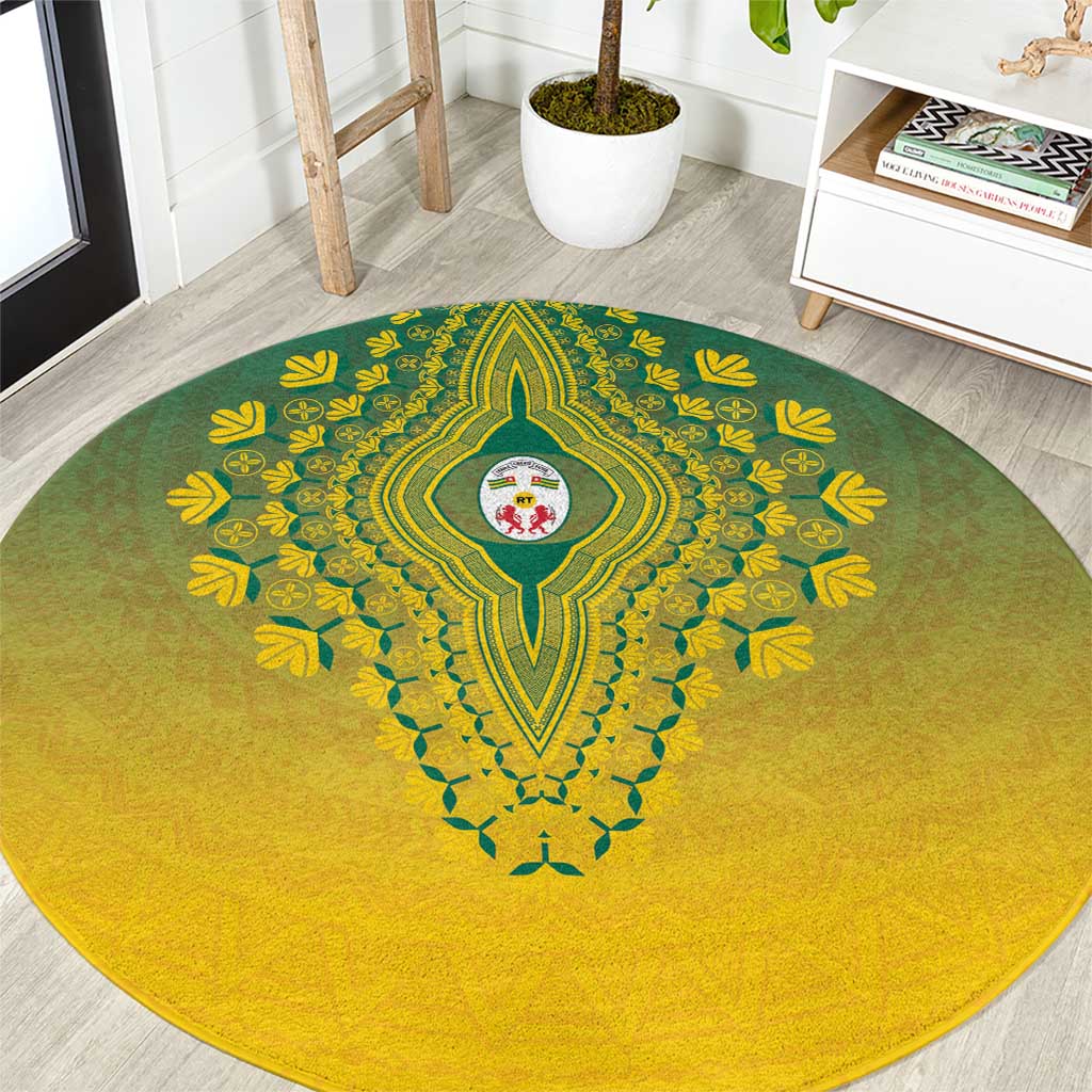 Togo African Dashiki Round Carpet - Wonder Print Shop