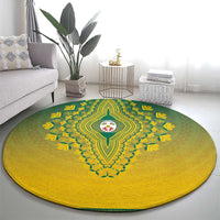 Togo African Dashiki Round Carpet - Wonder Print Shop