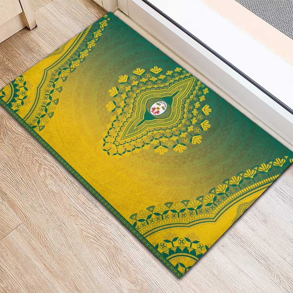 Togo African Dashiki Rubber Doormat - Wonder Print Shop