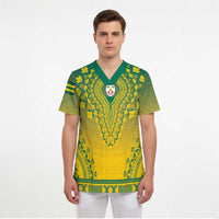 Personalized Togo African Dashiki Scrub Top - Wonder Print Shop