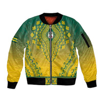 Personalized Togo African Dashiki Sleeve Zip Bomber Jacket - Wonder Print Shop