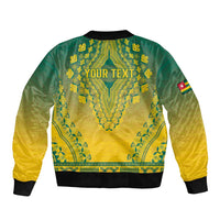 Personalized Togo African Dashiki Sleeve Zip Bomber Jacket - Wonder Print Shop