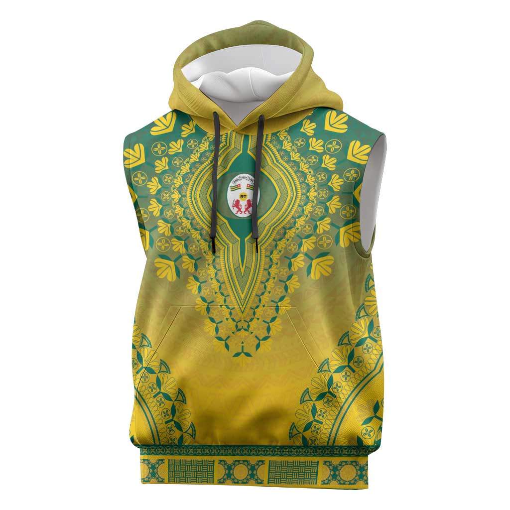 Personalized Togo African Dashiki Sleeveless Hoodie - Wonder Print Shop