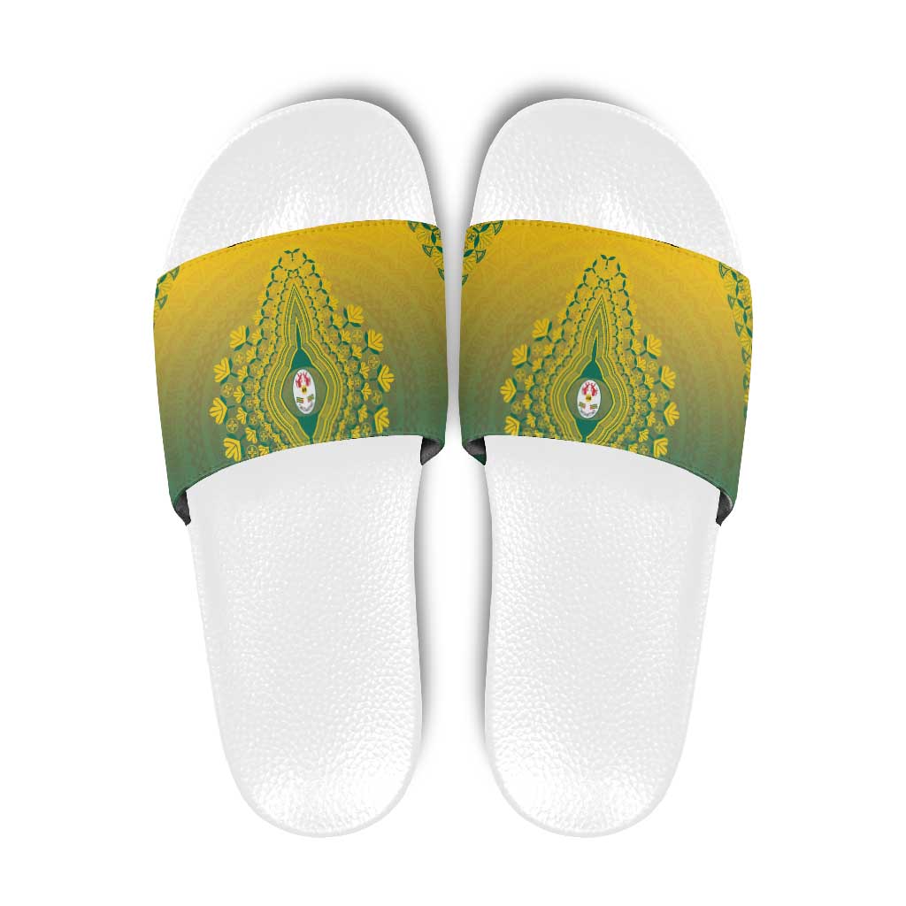 Togo African Dashiki Slide Sandals - Wonder Print Shop