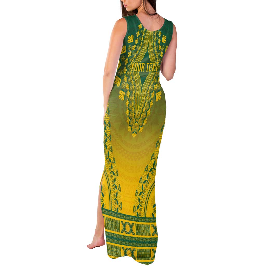 Personalized Togo African Dashiki Tank Maxi Dress - Wonder Print Shop