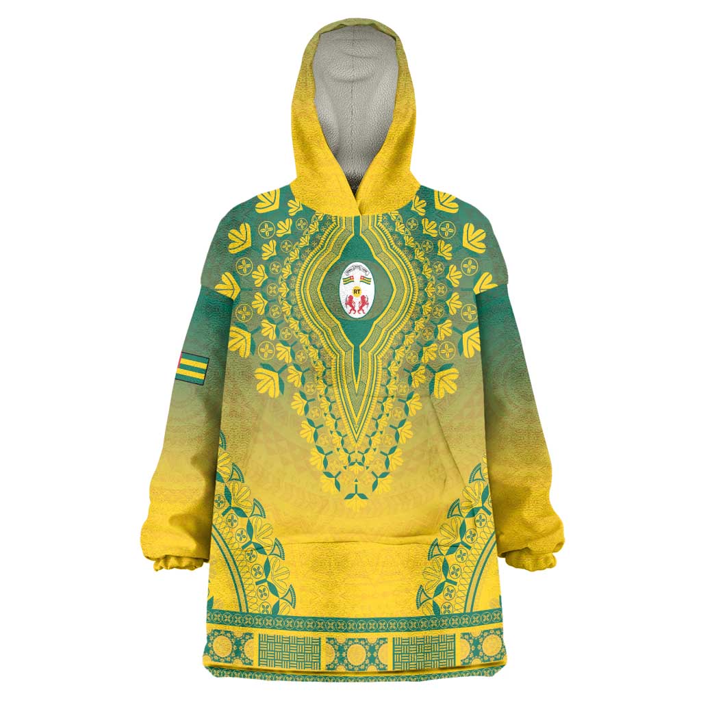 Personalized Togo African Dashiki Wearable Blanket Hoodie - Wonder Print Shop