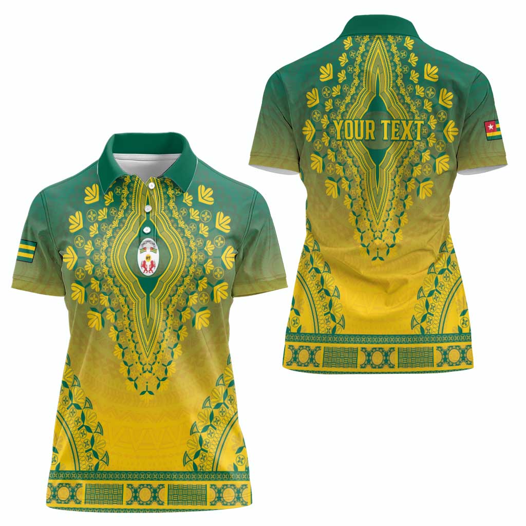 Personalized Togo African Dashiki Women Polo Shirt - Wonder Print Shop