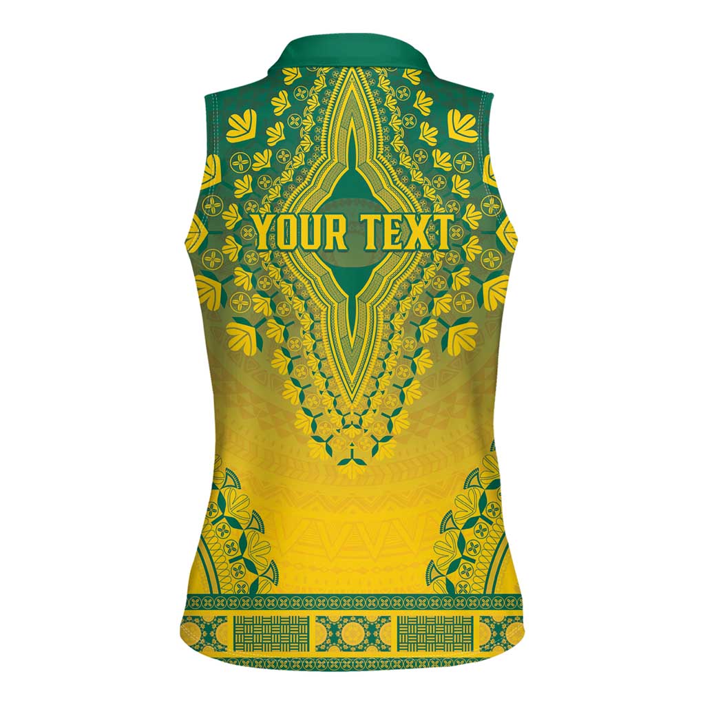 Personalized Togo African Dashiki Women Sleeveless Polo Shirt - Wonder Print Shop