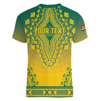 Personalized Togo African Dashiki Women V-Neck T-Shirt - Wonder Print Shop