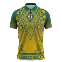 Personalized Togo African Dashiki Zipper Polo Shirt - Wonder Print Shop